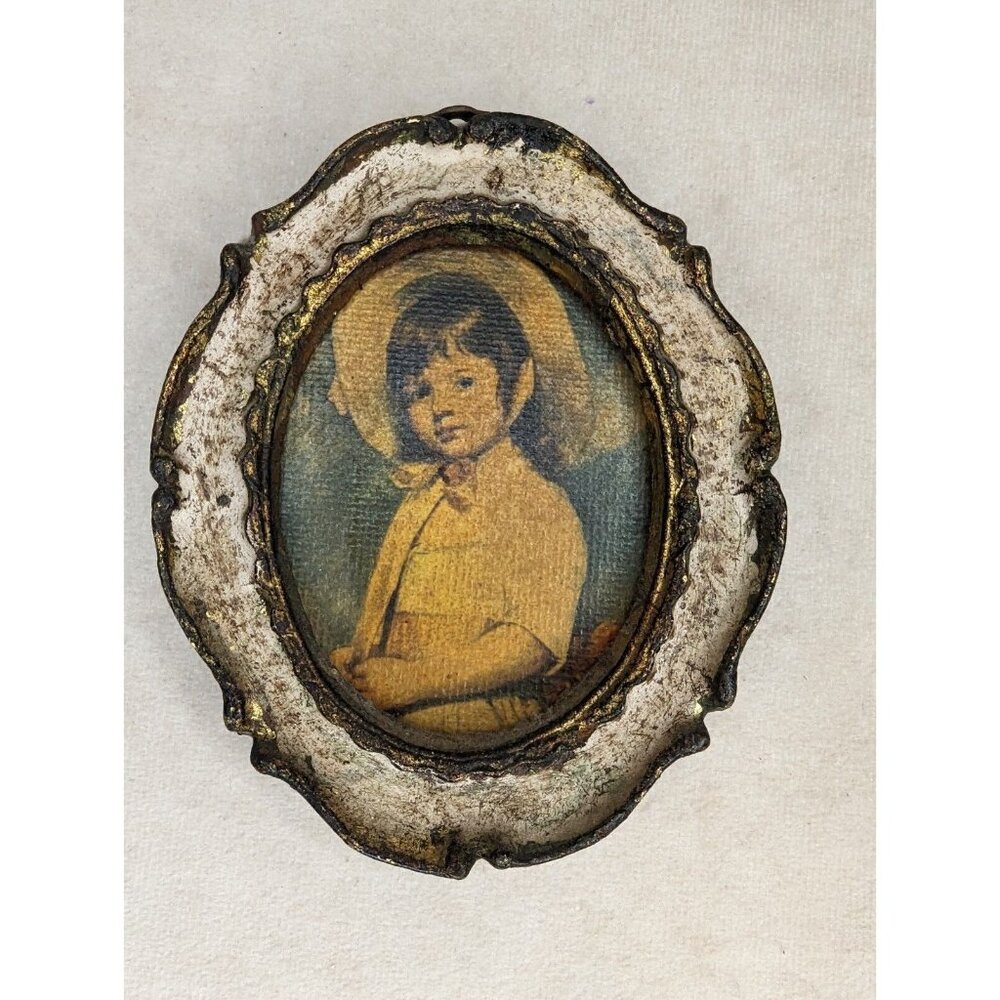 Vintage Framed Portrait Mini Prints Gallery Wall Art Regencycore Made In Italy